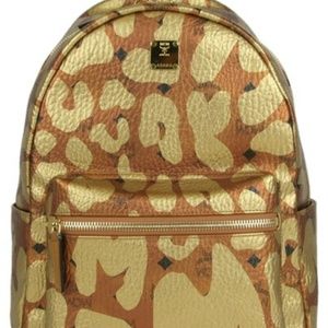 Authentic Copper Leopard MCM Backpack